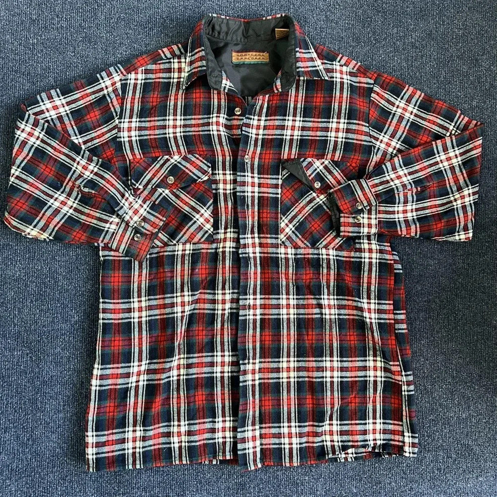 Sportswear Country Touch Northern Explorer Jackets Mens L M‎ Plaid Flannel Lot